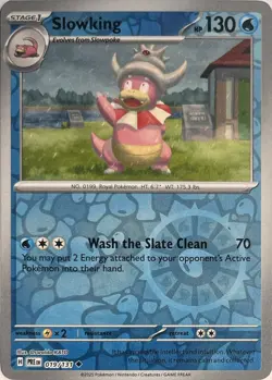Slowking 019/131 Uncommon Prismatic Evolutions Pokemon Reverse Holo Near Mint - Image 1