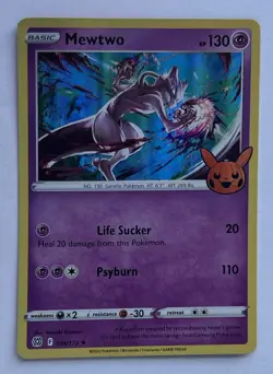 Mewtwo 056/172 Holo Promo Trick or Trade BOOster Pokemon Near Mint - Image 1