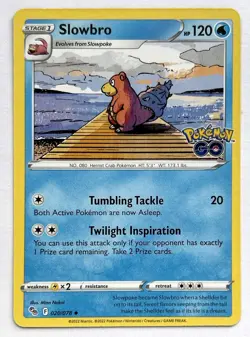 Slowbro 020/078 Uncommon Pokemon GO Pokemon Near Mint - Image 1