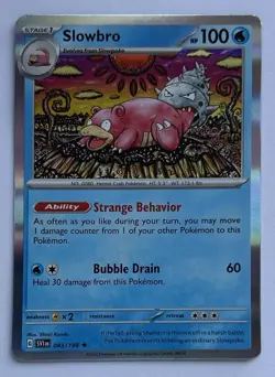 Slowbro 043/198 Rare Scarlet & Violet Pokemon Holo Near Mint - Image 1