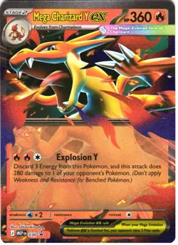 MEGA CHARIZARD Y EX - 030 030 HOLO PROMO ME: MEGA EVOLUTION PROMO POKEMON NM - Image 1