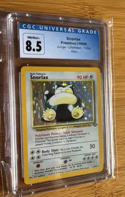 1999 Snorlax 11/64 Jungle Holo Pokemon CGC 8.5 NM/MINT+ - Image 1
