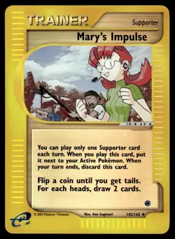 Mary’s Impulse #142 - Reverse HOLO - Pokemon Expedition - LP - Image 1