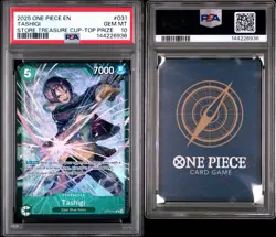 2025 ONE PIECE PROMOS #031 TASHIGI STORE TREASURE CUP-TOP PRIZE PSA 10 - Image 3