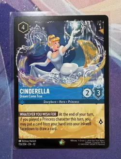 Disney Lorcana Cinderella Dream Come True 155/204 Whispers in the Well Non Foil - Image 1