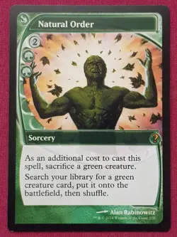 Magic The Gathering MYSTERY BOOSTER 2 MB2 NATURAL ORDER green card MTG - Image 1