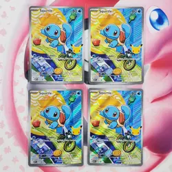 Squirtle 039 Promo - x4 Lot - First Partner Pokemon Cards - #L459 - Image 1