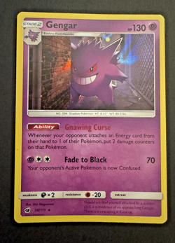 Gengar 38/111 Crimson Invasion Holo 2017 Pokemon Trading Card Game Lightly Playd - Image 1