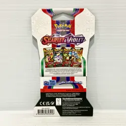 1x Scarlet & Violet Base Miraidon Sealed Pokemon Card Sleeved Booster Pack - Image 2