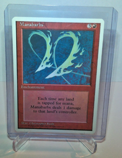 MTG 1x Manabarbs Core Set 4th Edition OLD SCHOOL Magic the Gathering Card x1 LP - Image 1