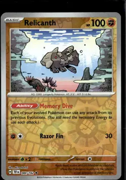 Pokemon Relicanth 084/162 Temporal Forces Reverse Holo Rare 3 Card Lot - Image 1