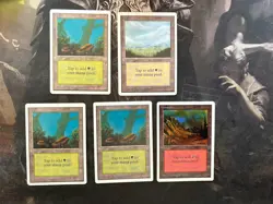 *** UNLIMITED Lands x5 *** LP-MP Plains Forest Mountain! - DUTY FREE - Magic MtG - Image 1