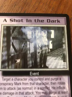 BABYLON 5 CCG CARD NEAR MINT CONDITION RARE A SHOT IN THE DARK SEVERED DREAMS - Image 1