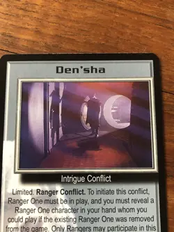 DEN SHA BABYLON 5 CCG RARE CARD NEAR MINT NEVER PLAYED WITH SEVERED DREAMS - Image 1