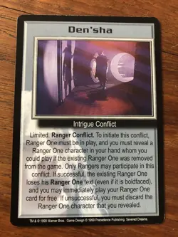 DEN SHA BABYLON 5 CCG RARE CARD NEAR MINT NEVER PLAYED WITH SEVERED DREAMS - Image 4