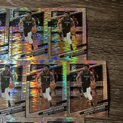 ANTHONY EDWARDS 2021-22 DONRUSS OPTIC PRIZM SILVER PULSAR HOLO #83 Lot Of 10 - Image 4
