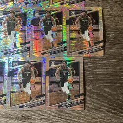 ANTHONY EDWARDS 2021-22 DONRUSS OPTIC PRIZM SILVER PULSAR HOLO #83 Lot Of 10 - Image 5