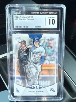 Topps 2024 50/50 Shohei Ohtani #52 CGC 10 💎! Los Angeles Dodgers Baseball Cardg - Image 1