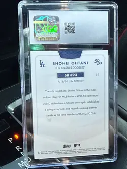 Topps 2024 50/50 Shohei Ohtani #52 CGC 10 💎! Los Angeles Dodgers Baseball Cardg - Image 2