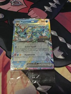 SEALED Vaporeon EX 023/131 Prismatic Evolutions Stamp Promo Pokemon - Image 1