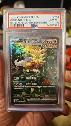 Gouging Fire ex 204/162 Special Illustration Rare Pokemon Temporal Forces PSA 10 - Image 2