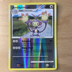 Ambipom Reverse Holo 35/100 Majestic Dawn Pokemon Card 2008 - Image 1