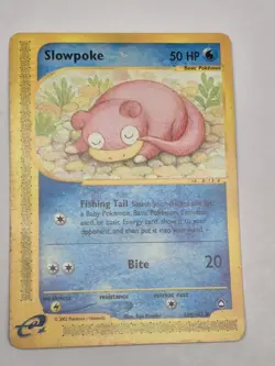 Pokemon TCG Slowpoke 108/147 Aquapolis Regular Common 2002 - Image 1