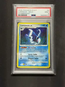 Pokemon Lumineon Stormfront Holo Rare #4 PSA 9 Mint - Image 1