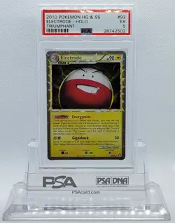 POKEMON TRIUMPHANT ELECTRODE PRIME #93 ULTRA RARE HOLO FOIL CARD PSA 5 EX #* - Image 1