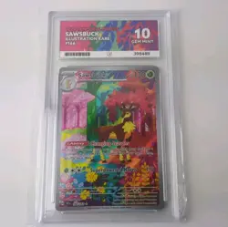 Pokemon TCG Sawsbuck 166/162 Temporal Forces Graded Ace 10 - Image 1