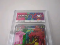 Pokemon TCG Sawsbuck 166/162 Temporal Forces Graded Ace 10 - Image 3