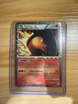 Pokemon TCG Typhlosion Prime 110/123 HeartGold SoulSilver Holo Card LP - Image 1