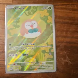 Pokemon TCG Rowlet 090/088 Illustration Rare Holo Perfect Order English NM - Image 1