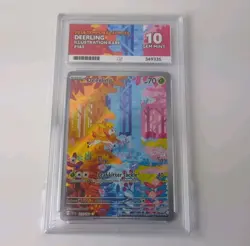 Pokemon TCG Deerling 165/162 Temporal Forces Illustration Rare Ace 10 - Image 1