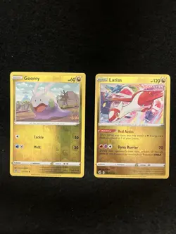 Pokemon TCG Latias Fusion Strike and Goomy Reverse Holos NM - Image 1