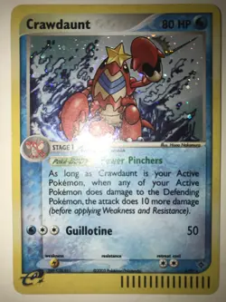 Pokemon TCG Crawdaunt - 3/97 - Ex Dragon - Holo Rare - 2003 LP - Image 1