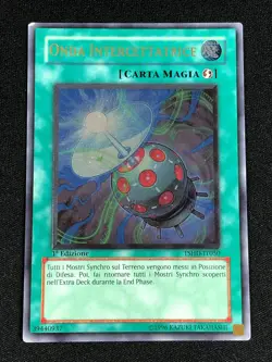 YUGIOH INTERCEPT WAVES TSHD-EN050 1ST LIGHT PLAY ULTIMATE ITALIAN - Image 1