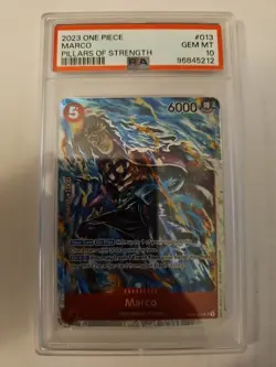 2023 Marco One Piece Trading Card Pillars Of Strength Set OP03-013 Graded PSA 10 - Image 1