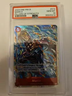 2023 Marco One Piece Trading Card Pillars Of Strength Set OP03-013 Graded PSA 10 - Image 2