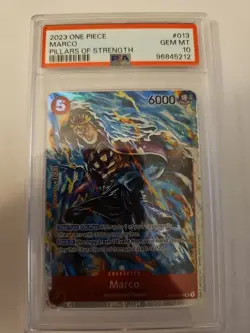 2023 Marco One Piece Trading Card Pillars Of Strength Set OP03-013 Graded PSA 10 - Image 3