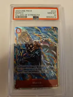 2023 Marco One Piece Trading Card Pillars Of Strength Set OP03-013 Graded PSA 10 - Image 4