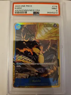 Awakening Of The New Era - One Piece TCG English - Kaido OP05-118 SEC PSA 9 - Image 2