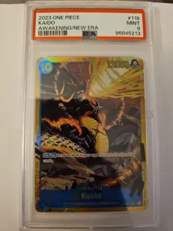 Awakening Of The New Era - One Piece TCG English - Kaido OP05-118 SEC PSA 9 - Image 3