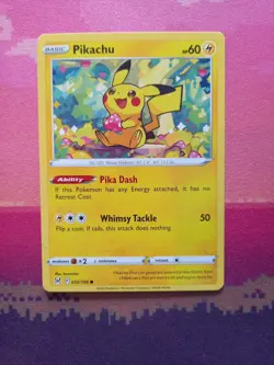 Pokemon Card Pikachu Lost Origin Common 052/196 Near Mint - Image 1