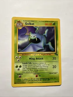 Pokemon TCG Golbat Fossil, Unlimited Uncommon Card Mint Condition - Image 1