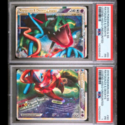 PSA 1 SEQUENTIAL 2010 HG & SS Rayquaza Deoxys Legend 89/90 Top 90 Bottom Holo - Image 1