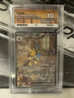 Pokemon TCG Alakazam EX 201/165 Scarlet & Violet 151 Card Ace Grade 10 - Image 2