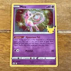 Mew 011/025 Pokemon TCG 25th Anniversary Holo Card - Image 1