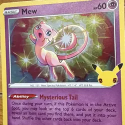 Mew 011/025 Pokemon TCG 25th Anniversary Holo Card - Image 2