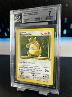 Kangastan Fossil 5/64 Holo Unlimited BGS 7 Graded Wotc Pokemon Card Cracked Slab - Image 3